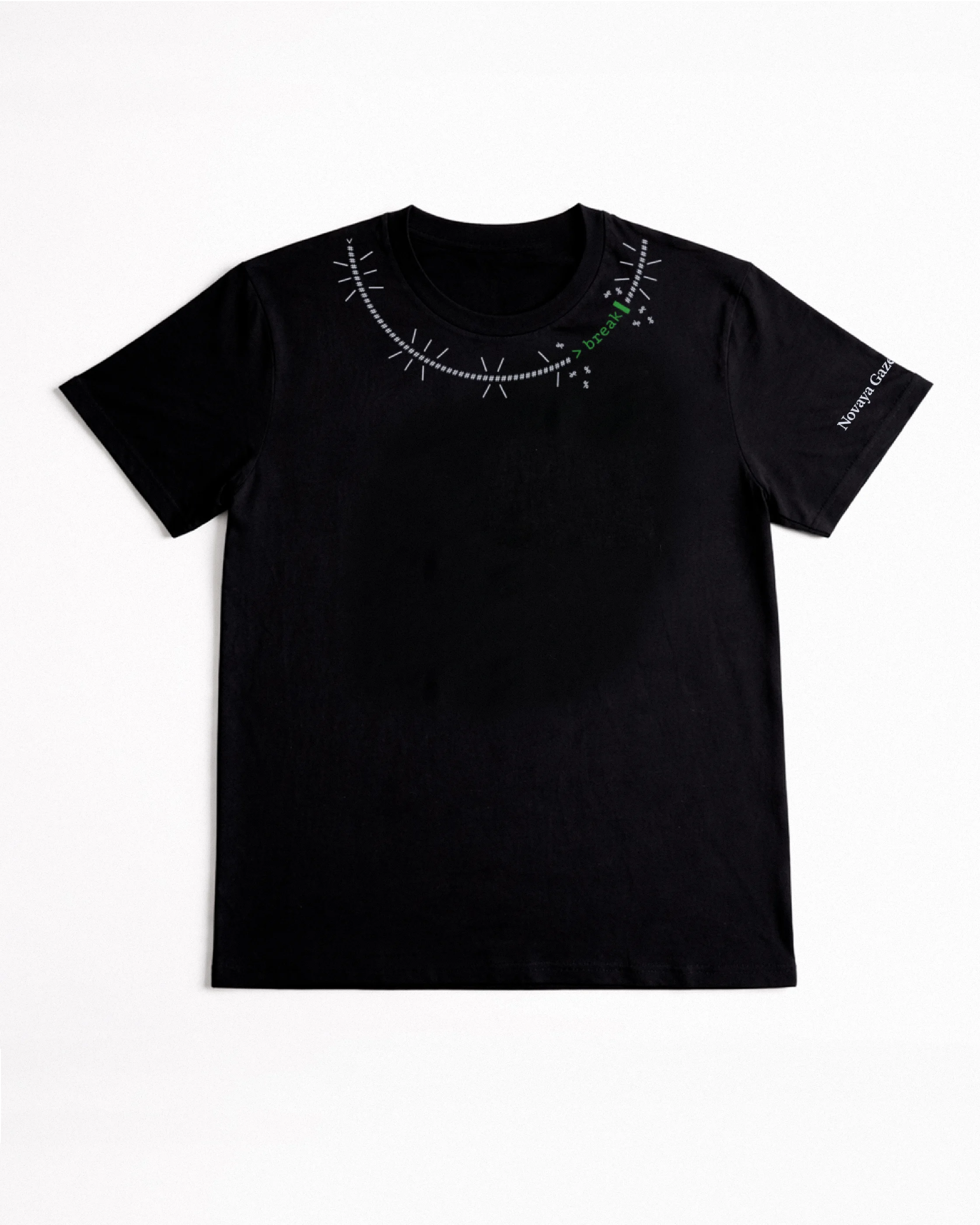 Футболка черная «Новая газета Европа» 