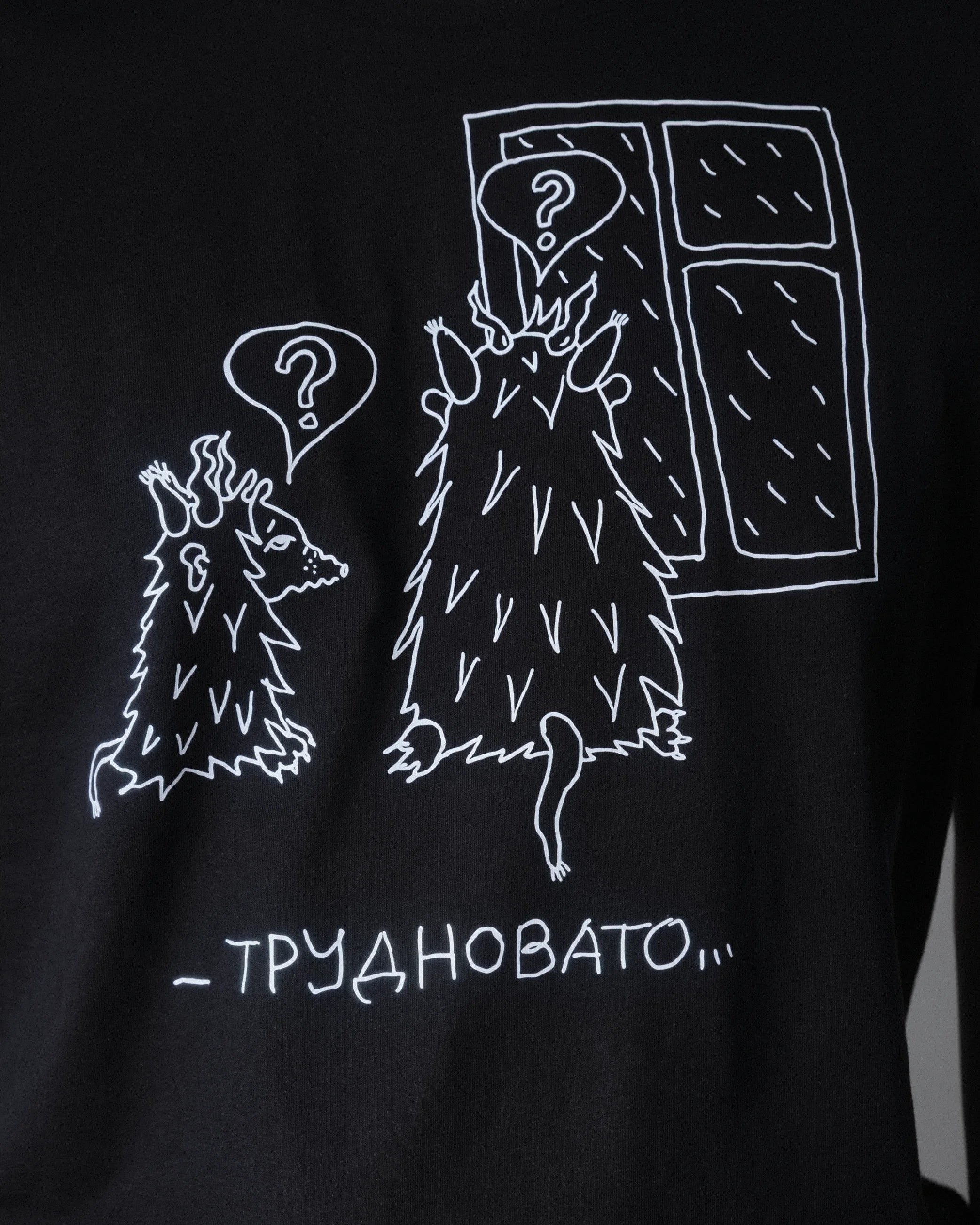 Футболка черная «Новая газета Европа» Линор Горалик